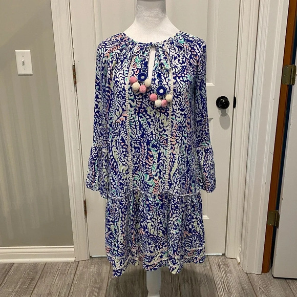 Lilly Pulitzer Blue Grotto Move It or Lose It Percilla Tunic Dress 16817 - Picture 3 of 14